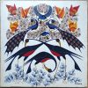 CHIWAYA_088_Tingatinga_painting_masonite_birds_and_butterflies_60x60cm
